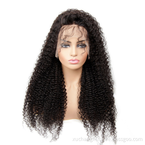 Burmese Raw Virgin Hair Jerry Curly Lace Front Wig Human Hair Deep Part Jerry Curl Weave Short Wig Kinky Curly Wig Lace Front